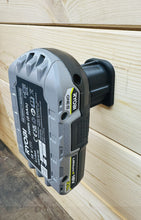 Lade das Bild in den Galerie-Viewer, 2x Ryobi 18V Akkuhalter Akku Halter Wandhalter Halterung
